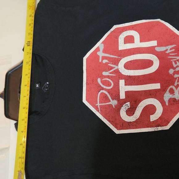 Dont Stop Believin Journey Graphic Black T-Shirt M 309 Designs 100% Cotton Short - Picture 6 of 7